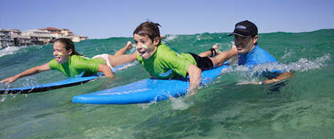 Kids Birthday Party Surf Lesson Lets Go Surfing